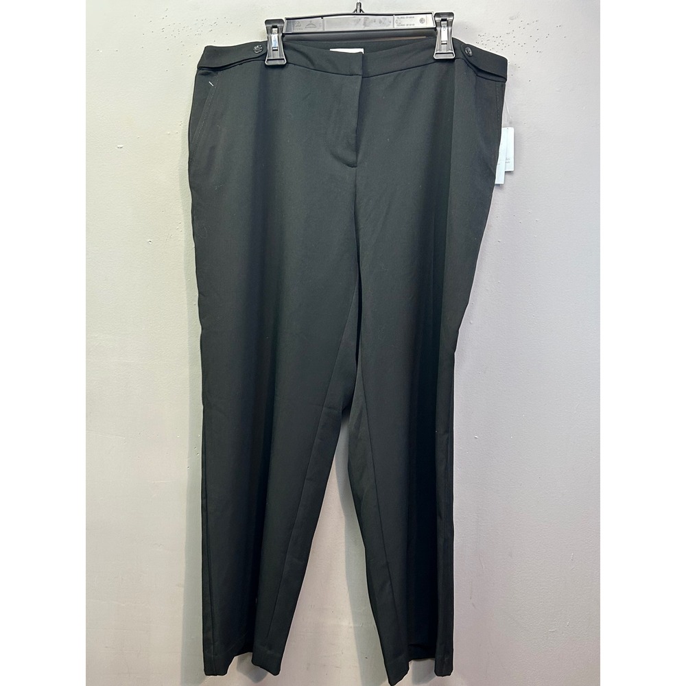 JH Collectibles Pants Womens 18W Black Karyn Trousers Modern Slim Dress Pants